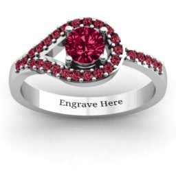 Asymmetrical Wrap Knot Ring