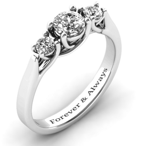 3-Stone Graduated Ring