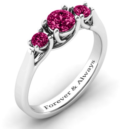 3-Stone Graduated Ring