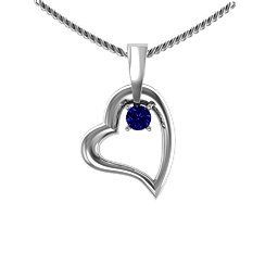 Tilted Petit Heart Pendant