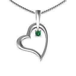 Tilted Heart Pendant