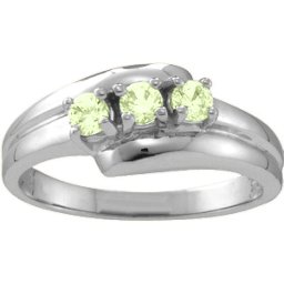 "Reverie" Angled 2-6 Stones Ring