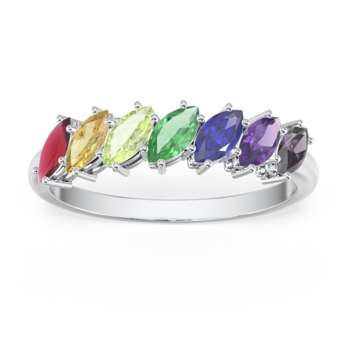 7 Stone Marquise Ring