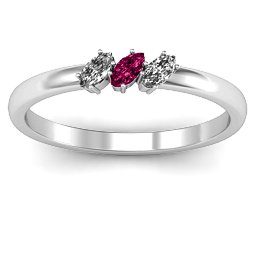 Petit Marquise Trio Ring