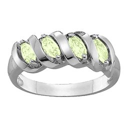 2-6 Marquise Spiral Ring