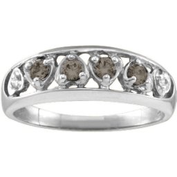 "Lyric" Embedded Hearts Ring with 2-6 stones