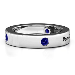 Circular Band 2-5 Stones Ring