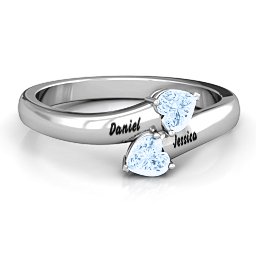 "Tribute" Hearts Bypass Ring