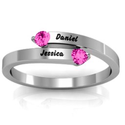 "Soleil" Tipped Bypass Ring