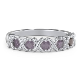 Hugs & Kisses XOXO Ring with 2-5 Stones