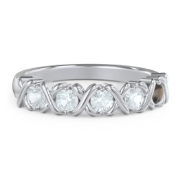 Hugs & Kisses XOXO Ring with 2-5 Stones