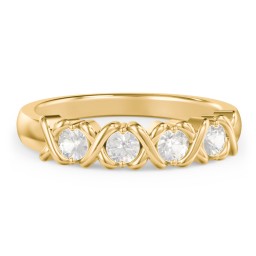 Hugs & Kisses XOXO Ring with 2-5 Stones