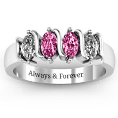 2-5 Oval Stones Ring