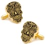 Gold Day of the Dead Cufflinks