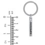 Engravable SUPERDAD 3D Bar Keychain