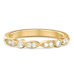 The Audrey Wedding Band in 10K Solid Yellow Gold