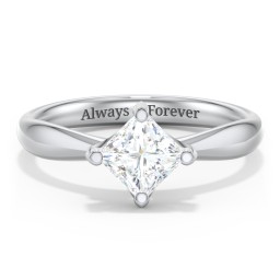 Classic Diamond Solitaire with 4 Prong Setting