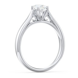 Classic Solitaire Engagement Ring with Cathedral Setting