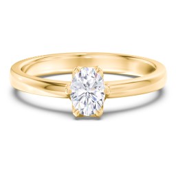 Classic 6-Prong Solitaire Diamond Engagement Ring in 10K Solid Yellow Gold