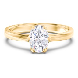 Classic 6-Prong Solitaire Diamond Engagement Ring in 10K Solid Yellow Gold