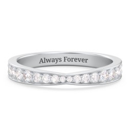 Tapered Half Eternity Diamond Band