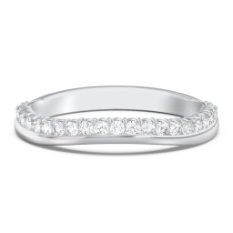 Curved Half Eternity Diamond Band