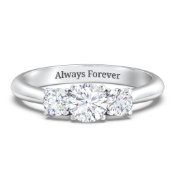 Classic 3-Stone Diamond Engagement Ring