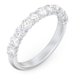 Classic Shared Prong Half Eternity Wedding Band - 1 ct. tw.