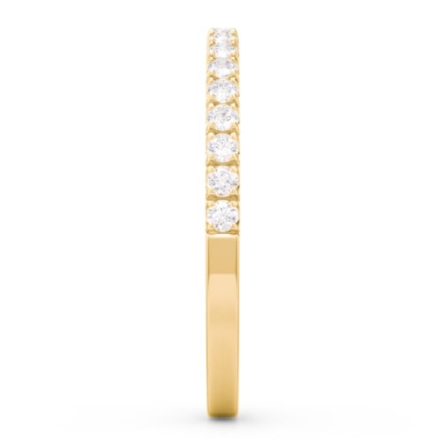 Micro Pavé Half Eternity Wedding Band - 1/4 ct. tw.