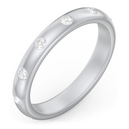Flush Set Diamond Eternity Wedding Band