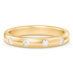 Flush Set Diamond Eternity Wedding Band