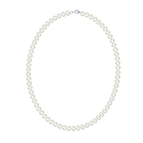 Classic 6mm Freshwater Pearl Necklace with Sterling Silver Clasp