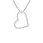 Pavé Heart Pendant with Diamond Accents