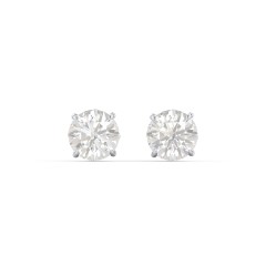 1 Carat Solitaire Stud Earrings