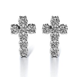 "I Believe" Cross Earrings