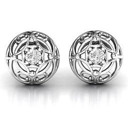 Elegant Filigree Dome Earrings