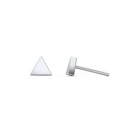 Triangle Shape Stud Earrings in 925 Sterling Silver