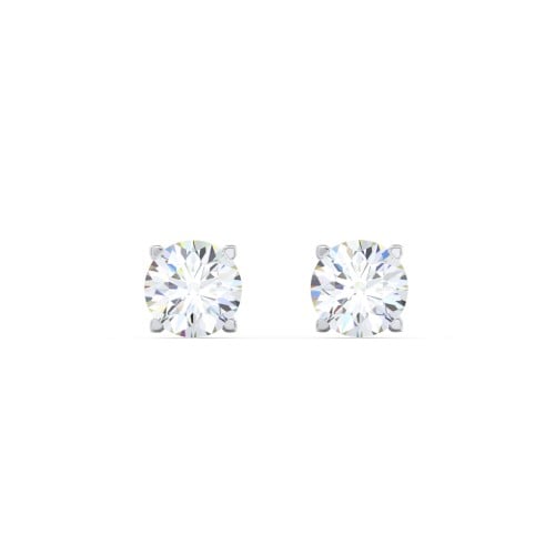 4 Prong Tulip Diamond Stud Earrings - 0.33 ct. tw.