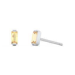 Classic Baguette Cut Stud Earrings in 925 Sterling Silver