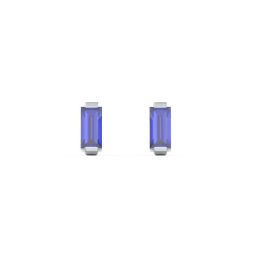Classic Baguette Cut Stud Earrings