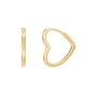 Heart-Shaped Hoop Earrings