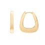 Rounded Triangular Hoop Earrings