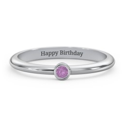 Classic Bezel Set Ring