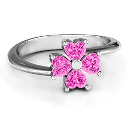 Four Heart Clover Ring