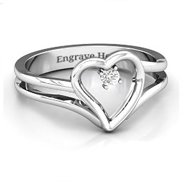 Split Shank Heart Ring