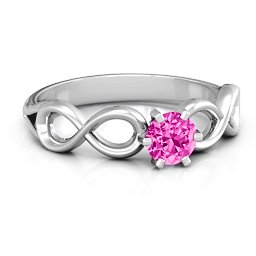 Solitaire Infinity Ring