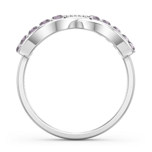 Birthstone Infinity Accent Ring