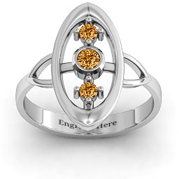 "Soulful Window" Ring in 925 Sterling Silver