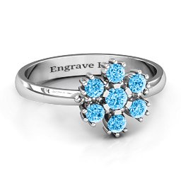 Flower Power Ring in 925 Sterling Silver