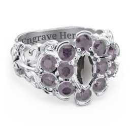 Bunches of Love Ring in 925 Sterling Silver